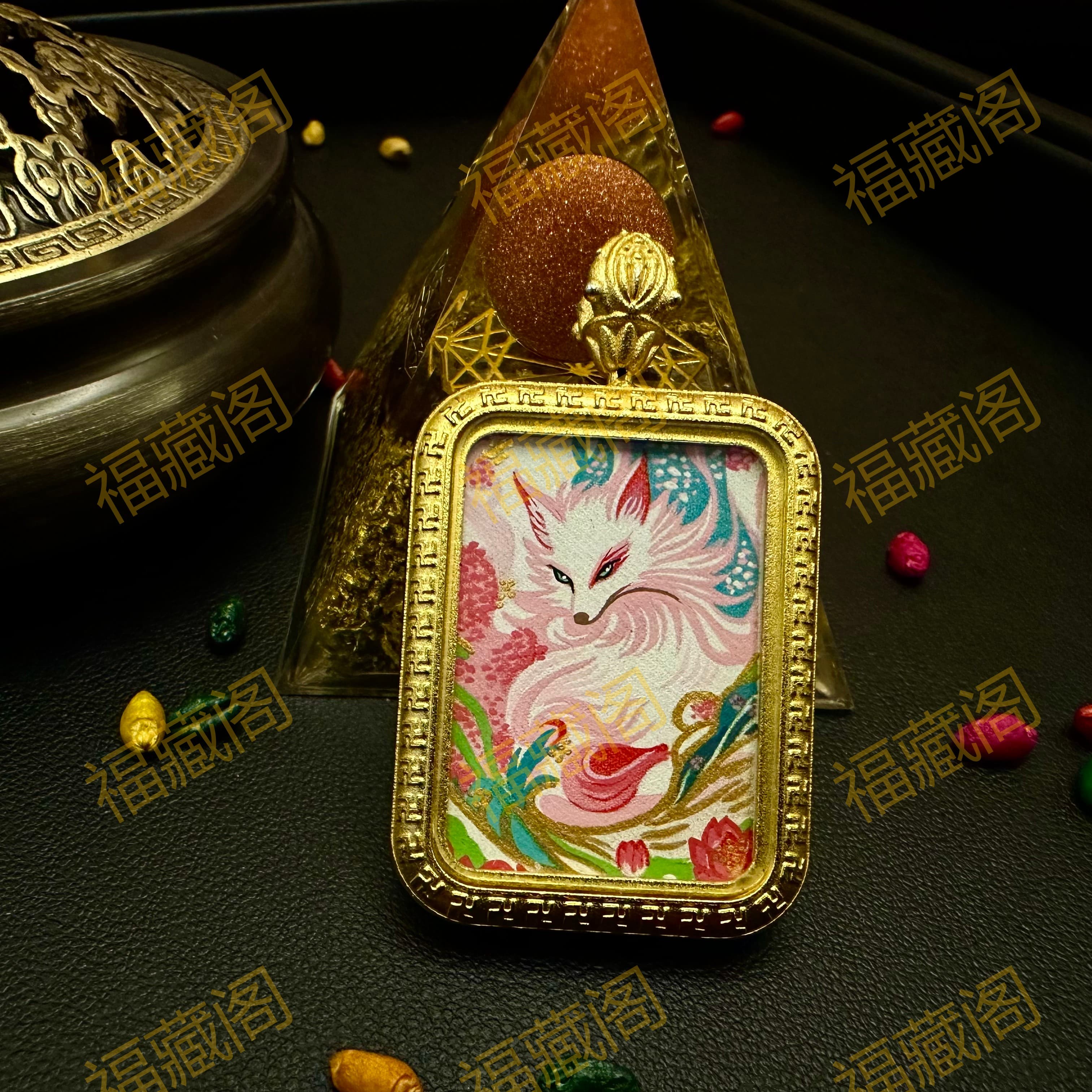 九尾狐仙 半身造像(2) 20mmX30mm